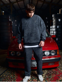 Bluza Staff S dark gray oversize