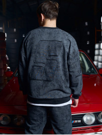 Bluza Staff S dark gray oversize