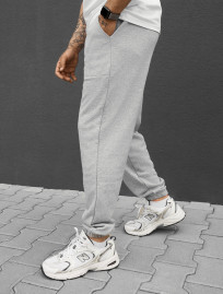 Spodnie Staff logo gray melange