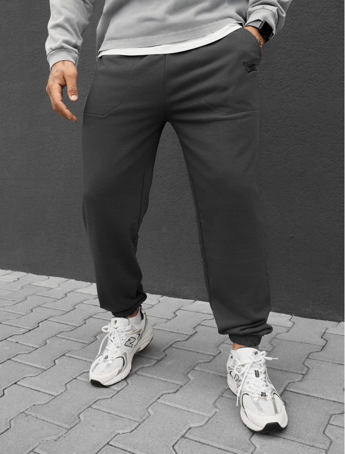 Spodnie Staff al logo dark gray