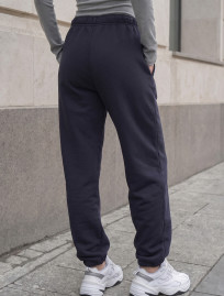 Spodnie dresowe Staff ki dark gray logo fleece