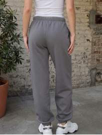 Spodnie dresowe Staff ki gray logo fleece