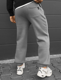 Spodnie dresowe Staff pul gray logo fleece