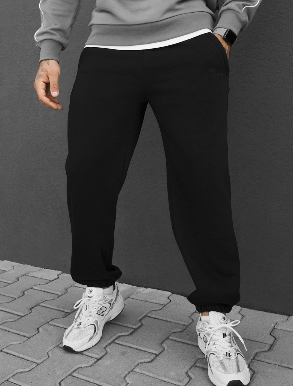 Spodnie dresowe Staff pul black fleece