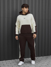 Dres Staff cor dark brown & milk fleece