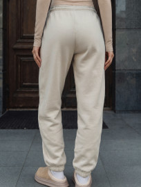 Spodnie dresowe Staff of beige fleece