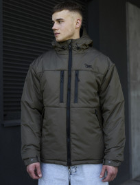 Kurtka zimowa Staff br dark khaki logo