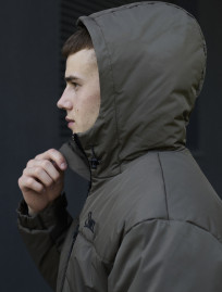 Kurtka zimowa Staff br dark khaki logo