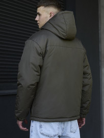 Kurtka zimowa Staff br dark khaki logo