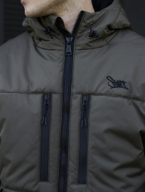 Kurtka zimowa Staff br dark khaki logo