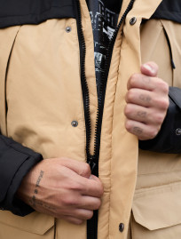 Parka zimowa Staff to black & beige
