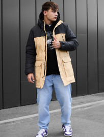 Parka zimowa Staff to black & beige