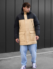 Parka zimowa Staff to black & beige