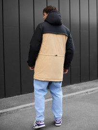 Parka zimowa Staff to black & beige
