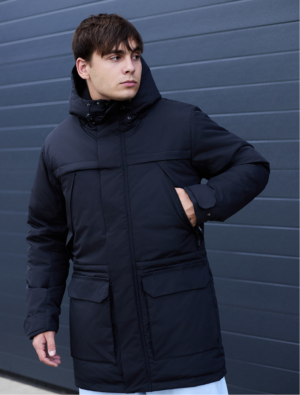 Zimowa parka Staff to black