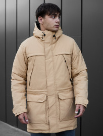 Parka zimowa Staff to beige