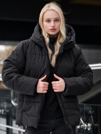 Damska kurtka zimowa Staff tr black oversize
