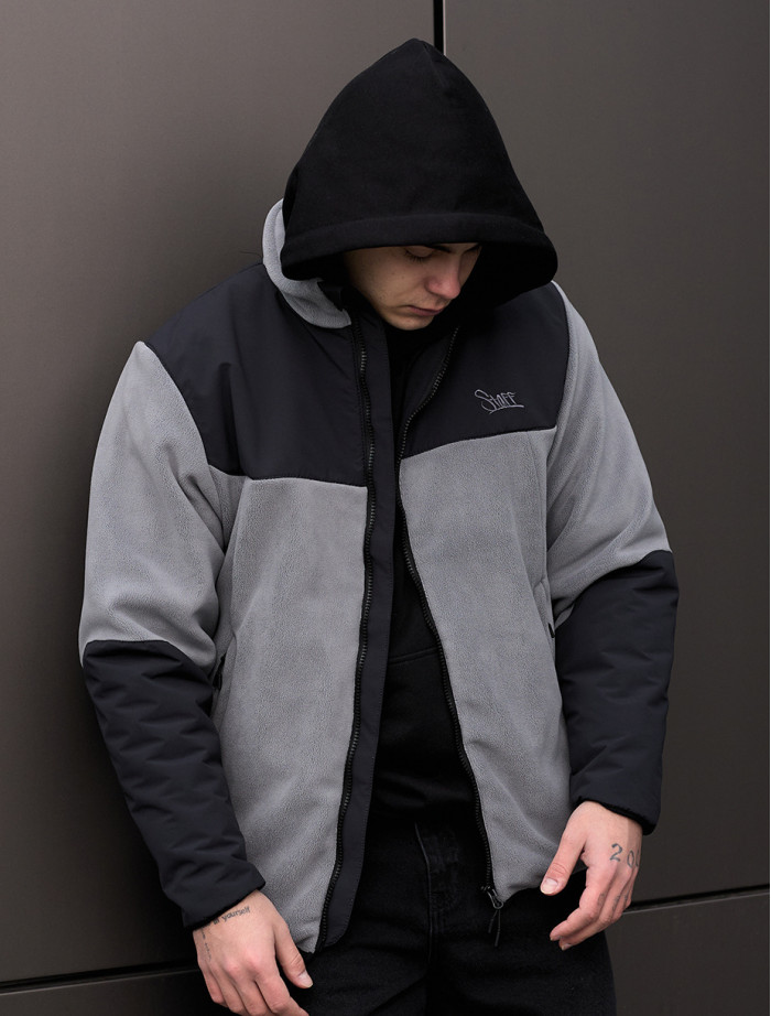 Kurtka polarowa Staff klif gray & black