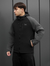 Kurtka soft shell Staff nexa black & dark gray