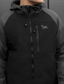 Kurtka soft shell Staff nexa black & dark gray