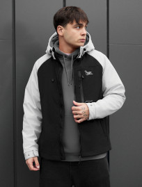 Kurtka soft shell Staff nexa black & light gray