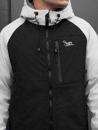 Kurtka soft shell Staff nexa black & light gray