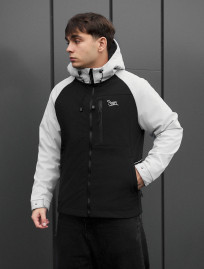 Kurtka soft shell Staff nexa black & light gray