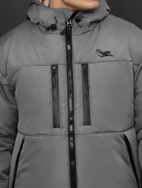 Kurtka zimowa  Staff br gray logo