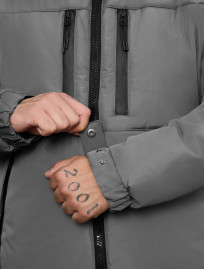 Kurtka zimowa  Staff br gray logo