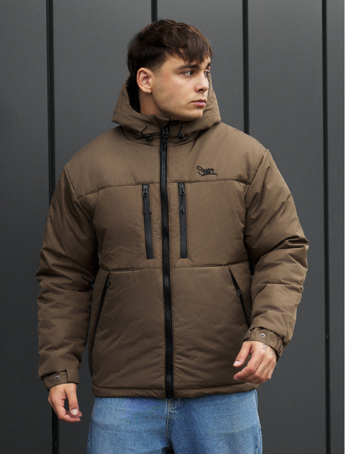 Kurtka zimowa Staff br brown logo
