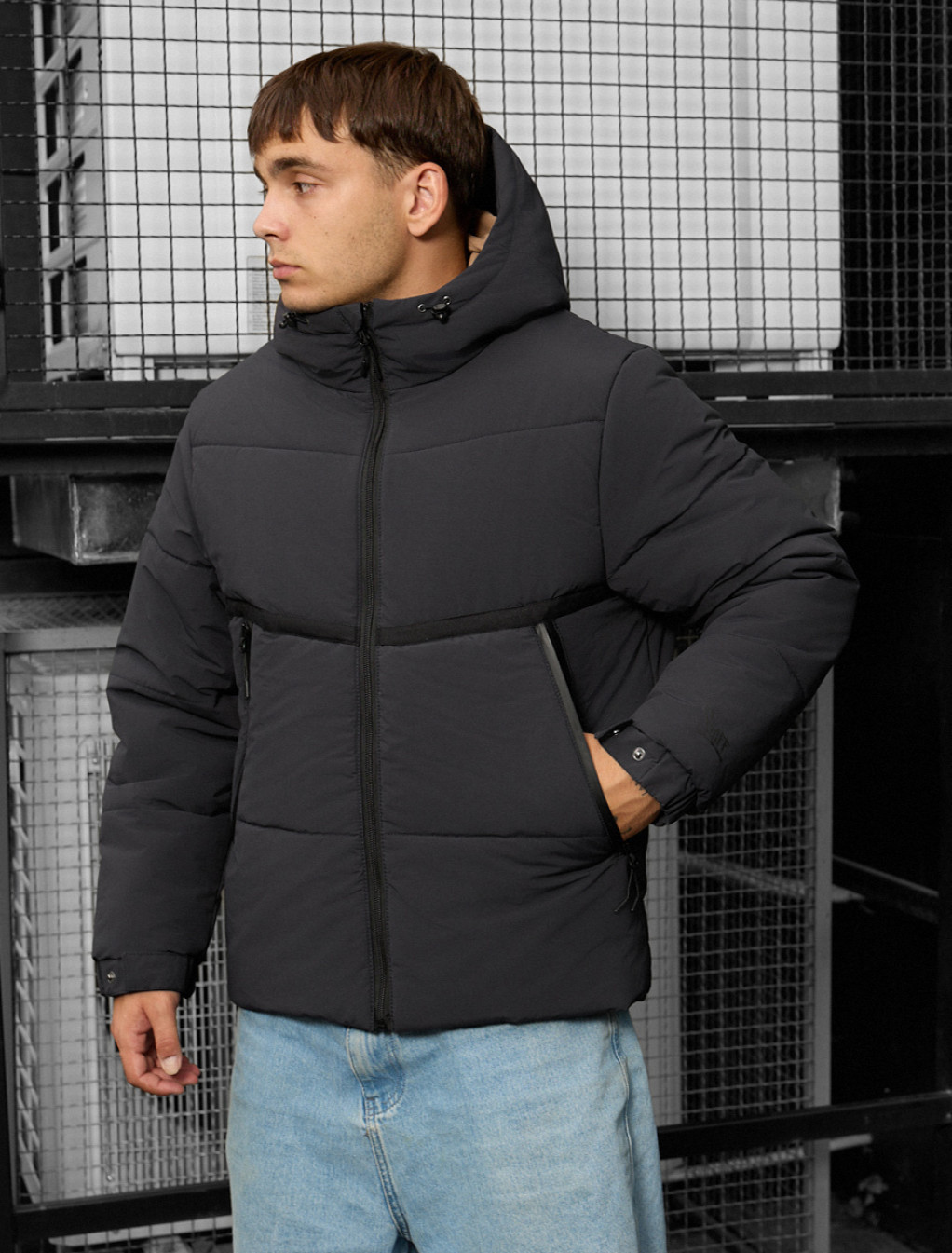 Kurtka zimowa Staff krix dark gray
