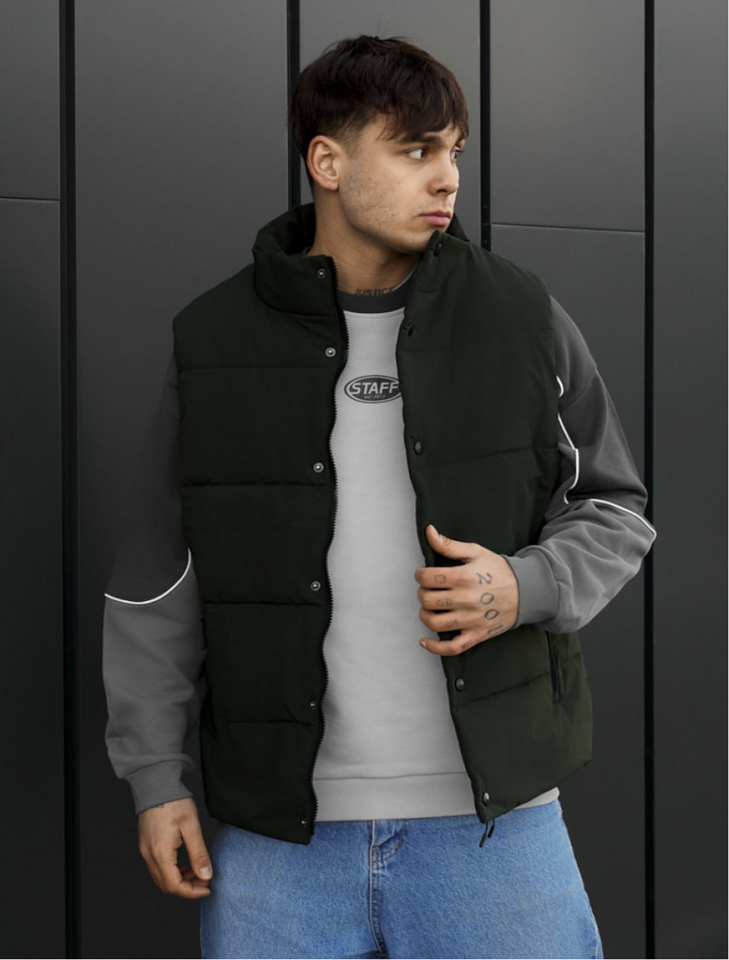 Kamizelka Staff to alto dark green