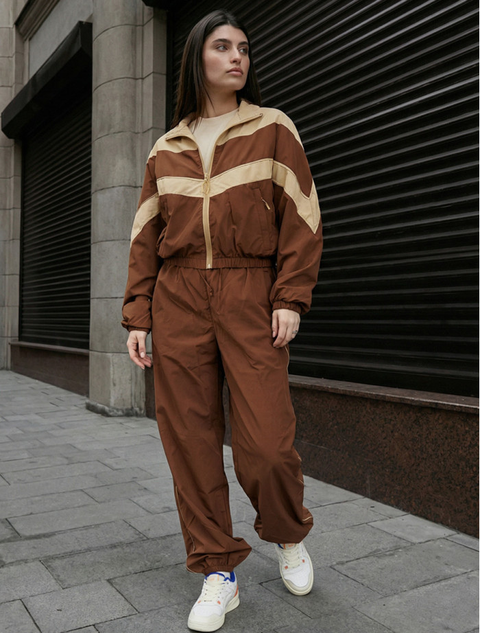 Dres Staff sim brown & beige oversize