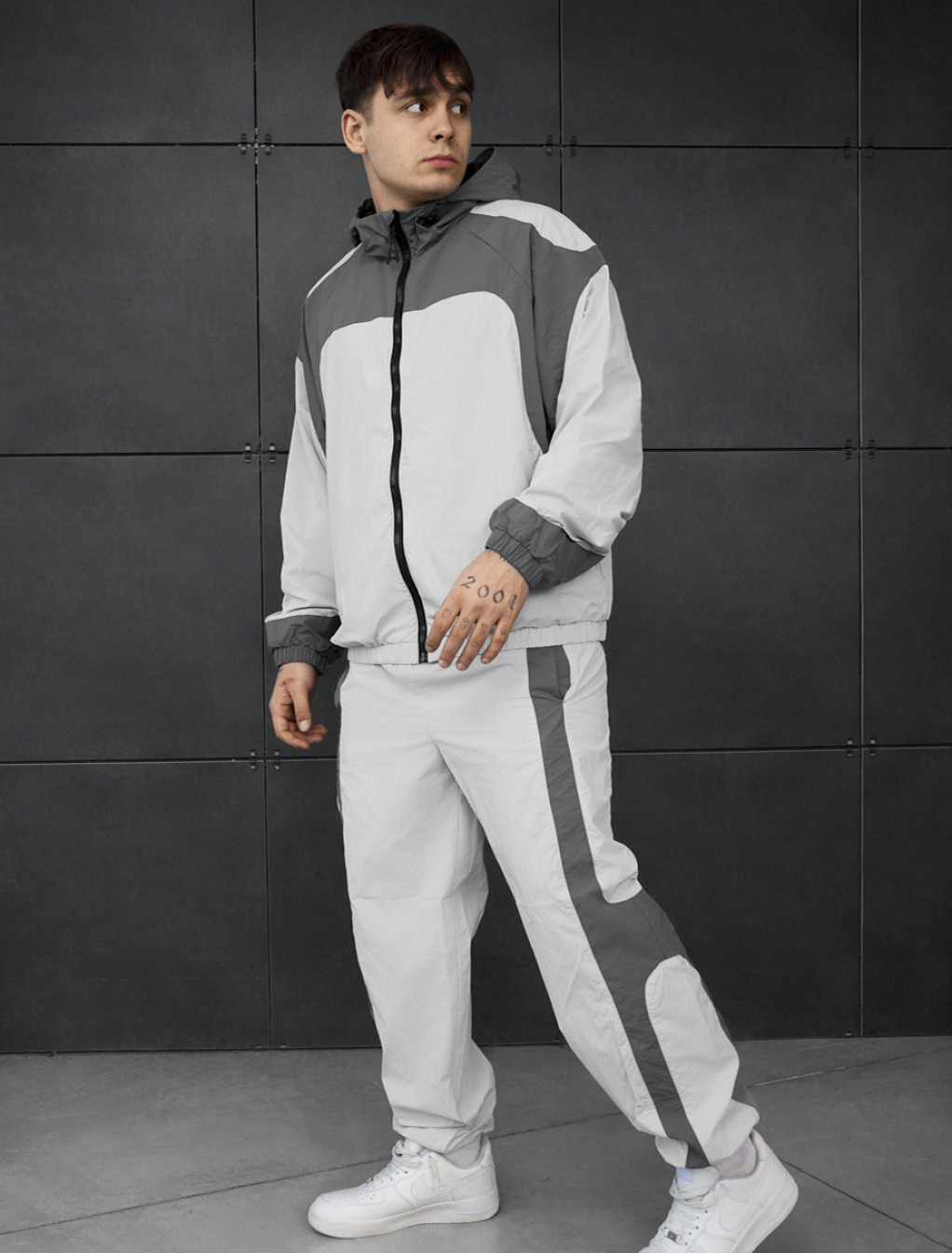 Dres Staff jan dark & light gray oversize