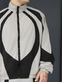 Dres Staff dia zip black & light gray oversize