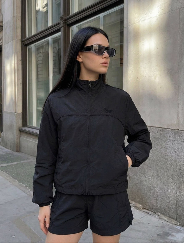 Komplet wiatrówka + spodenki Staff sum logo black