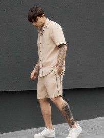 Komplet koszula + spodenki Staff yah beige