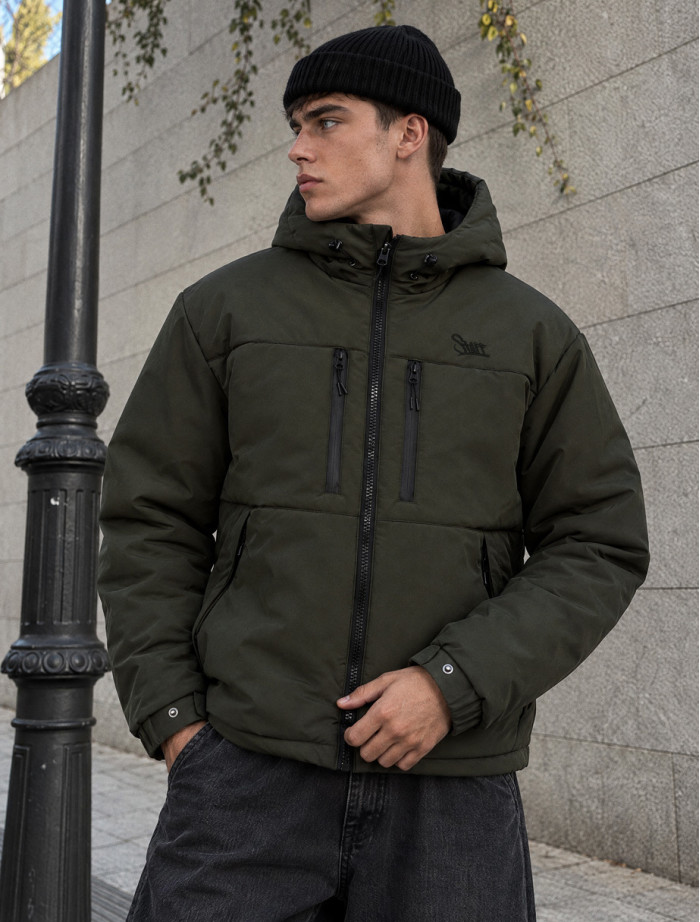 Kurtka zimowa Staff  br khaki logo