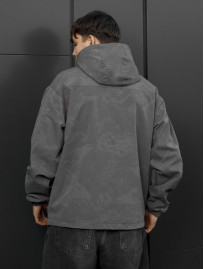 Wiatrówka Staff x Husll camo gray logo reflective
