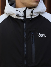 Kurtka Staff soft shell mo white & black