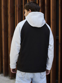 Kurtka Staff soft shell mo white & black