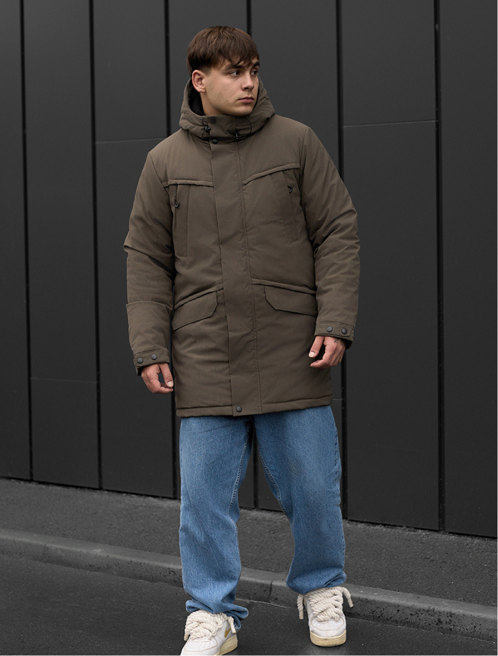 Parka zimowa Staff st dark khaki