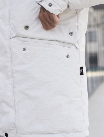 Parka zimowa Staff st white melange
