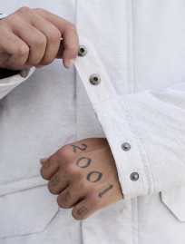 Parka zimowa Staff st white melange