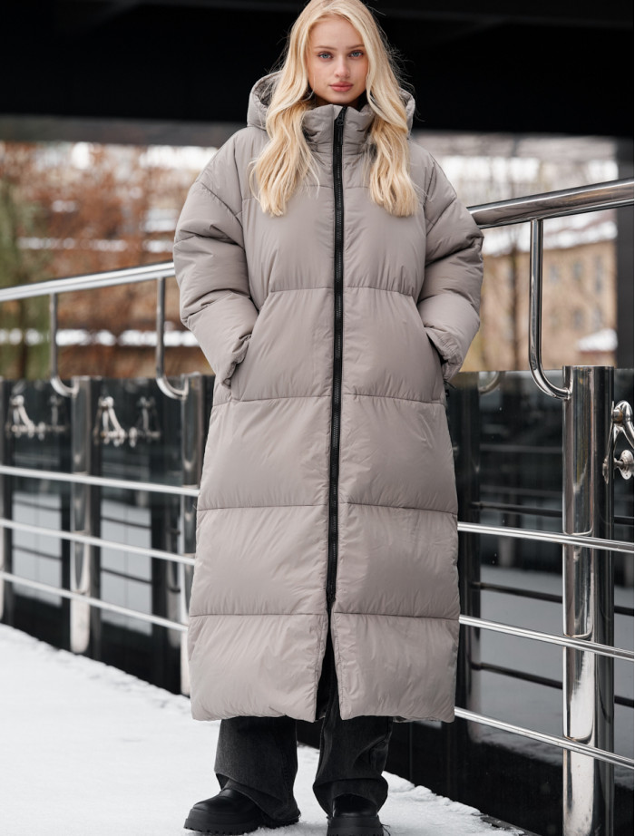 Damska kurtka zimowa Staff to gray