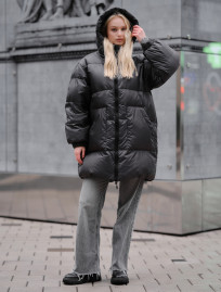 Damska kurtka zimowa Staff re dark gray