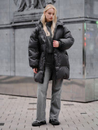 Damska kurtka zimowa Staff re dark gray