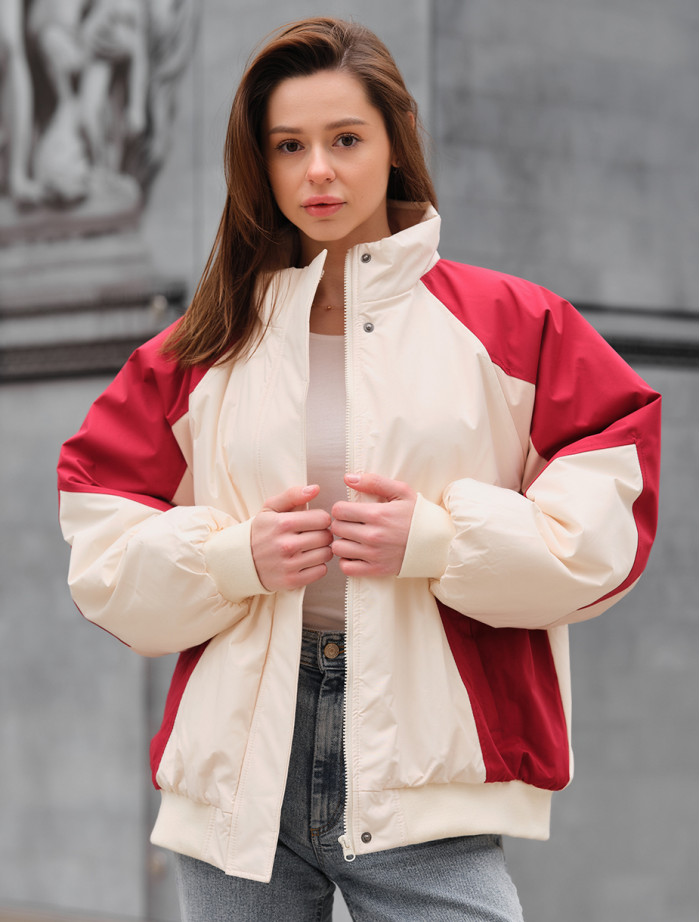 Kurtka Staff co milk & beige oversize