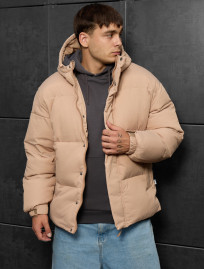 Kurtka zimowa Staff zyne beige oversize