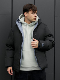 Kurtka zimowa dwustronna Staff rovx black & blue gray